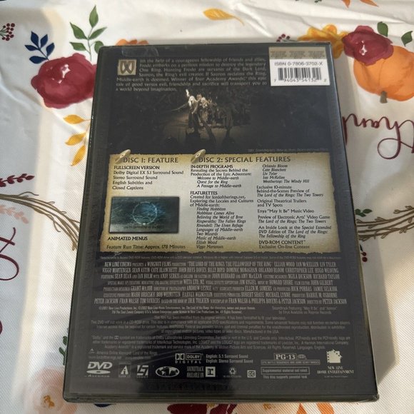 The Lord of the Rings: The Fellowship of the Ring (DVD, 2002, Full Screen) NEW - Picture 8 of 11
